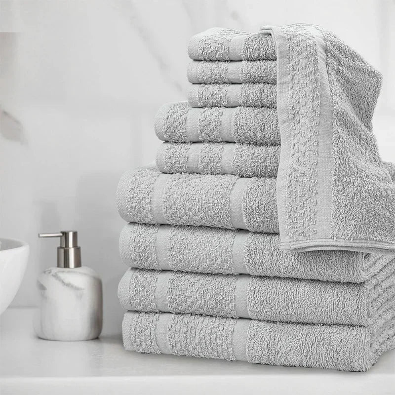 Towel Set with Upgraded Softness & Durability, Grey