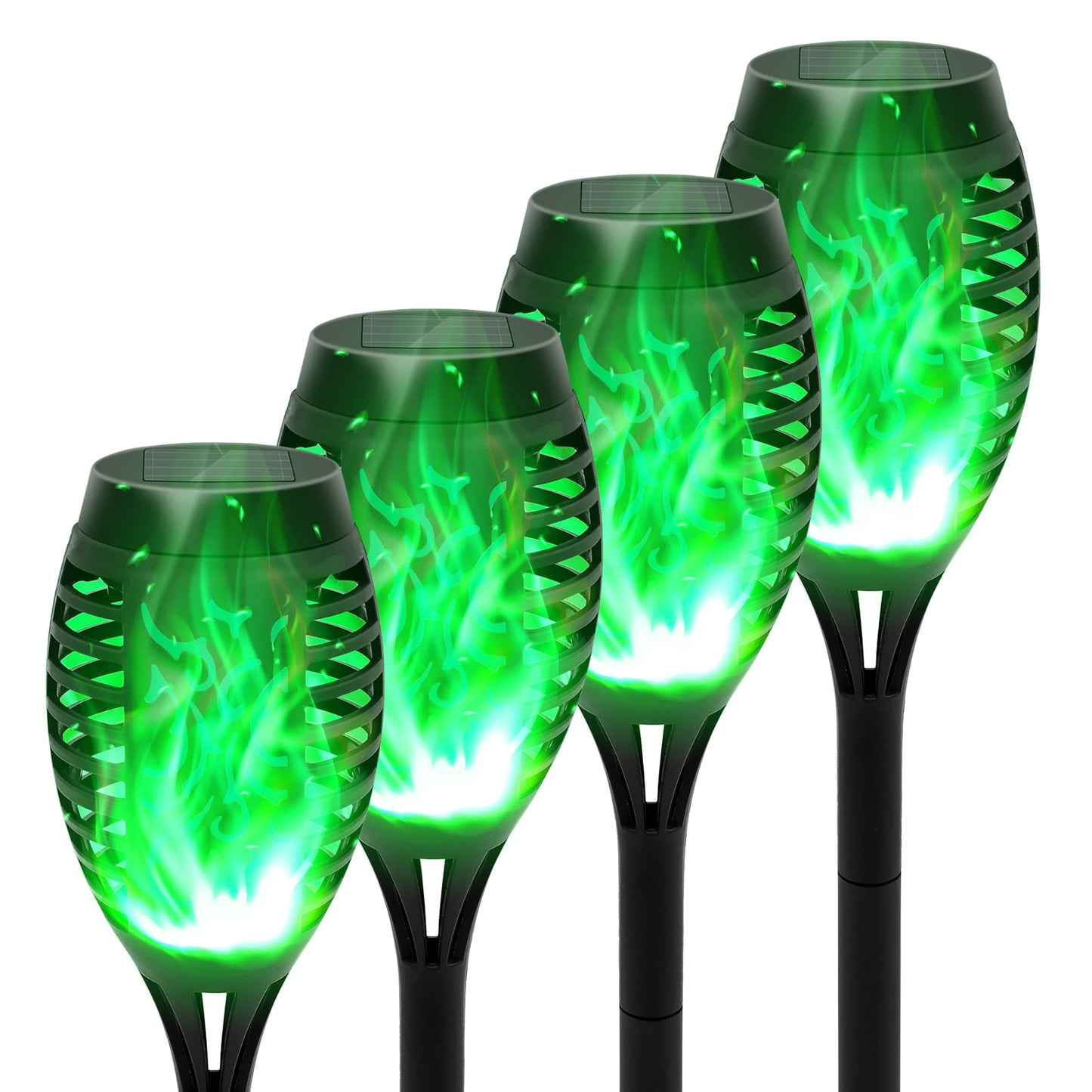 Solar Flame Torch Light LED Flickering Outdoor Night Lamp