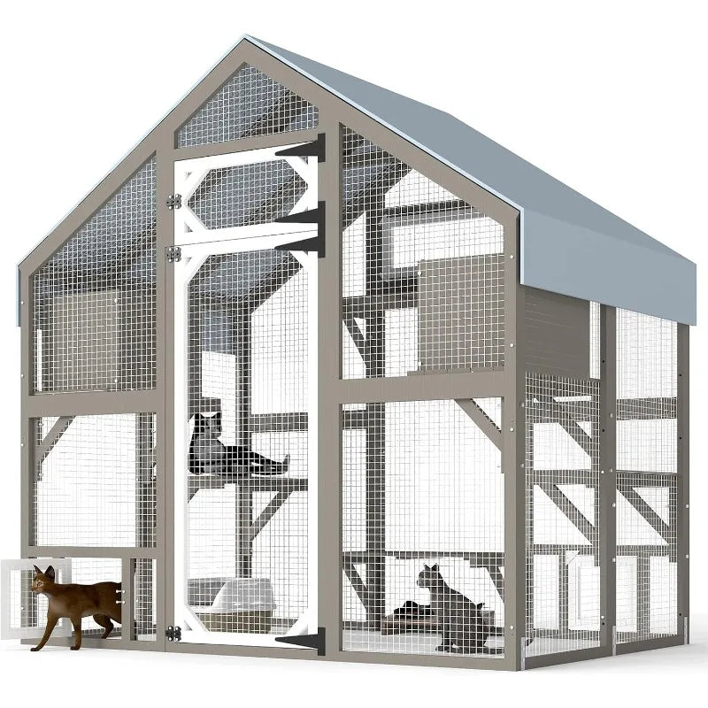 Outdoor Cat Enclosure, Walk in Cat House