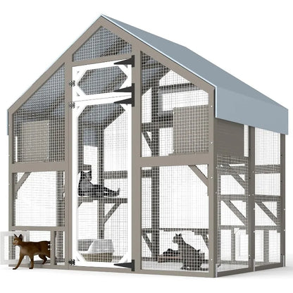 Outdoor Cat Enclosure, Walk in Cat House