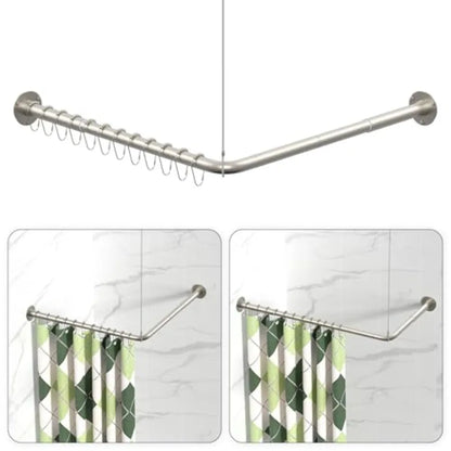 L Shaped Shower Curtain Rods Adjustable
