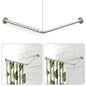 L Shaped Shower Curtain Rods Adjustable