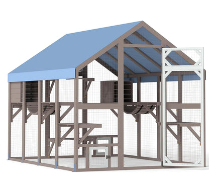 Outdoor Cat Enclosure, Walk in Cat House