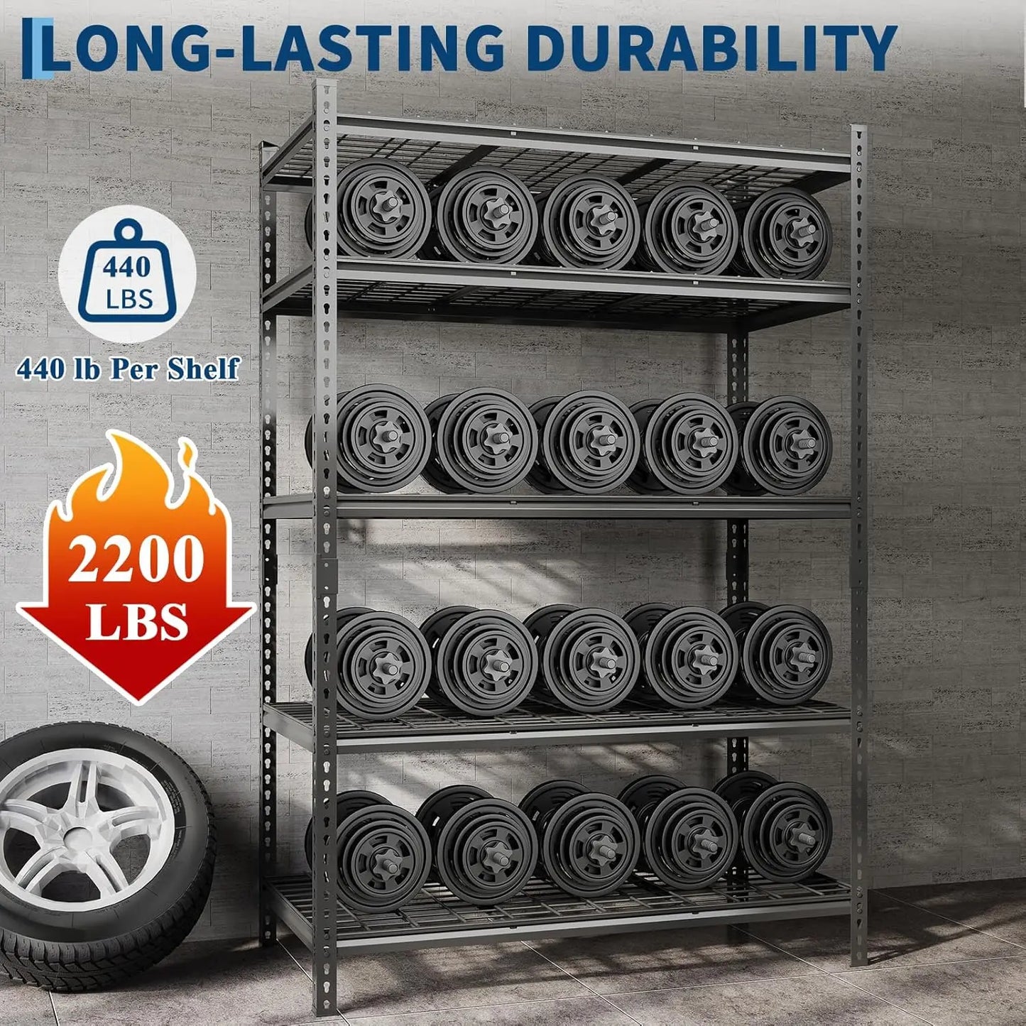 Metal Shelving, Heavy Duty