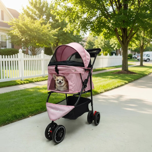 Dogs & Cats Travel Stroller  & Foldable