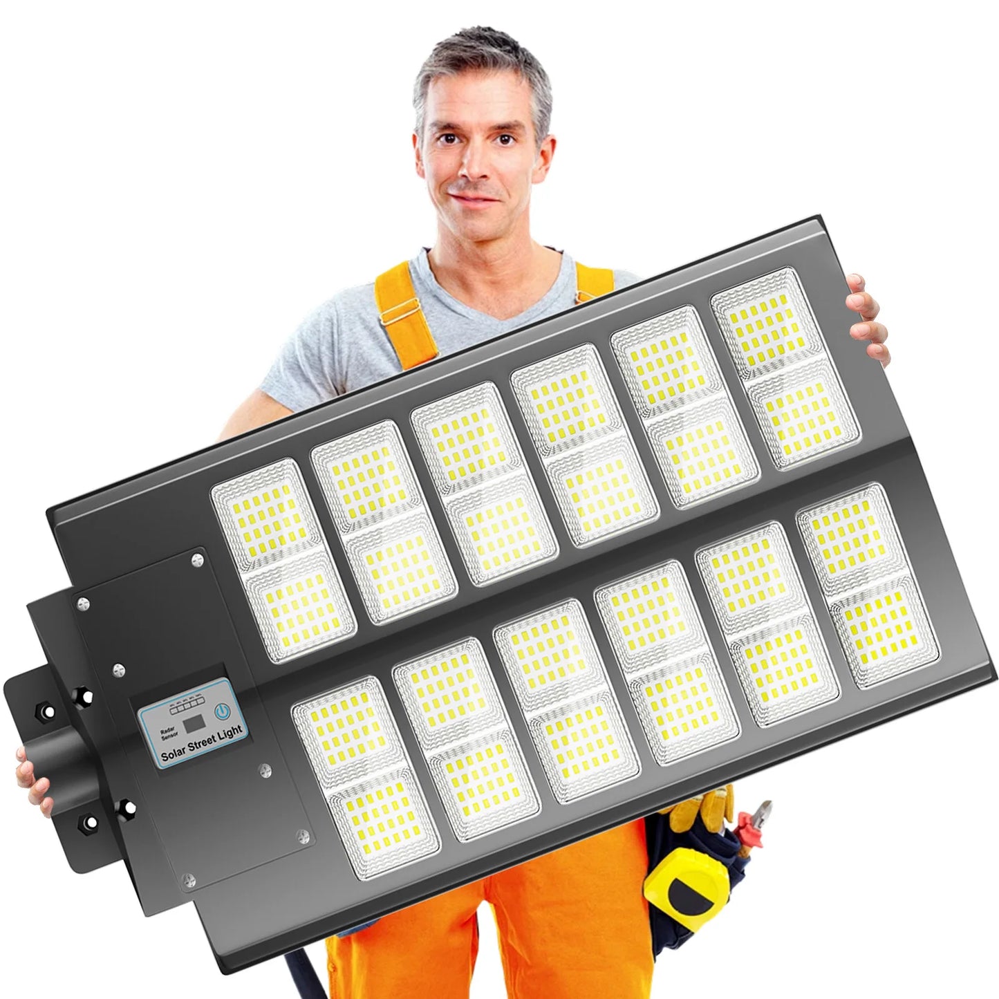 Solar street lights, with motion sensors.