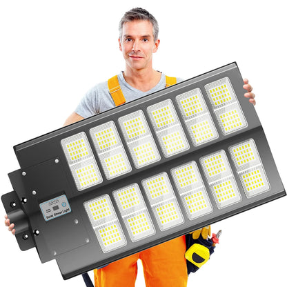 Solar street lights, with motion sensors.
