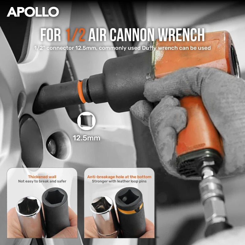 1/2" Drive Deep Impact Socket Set