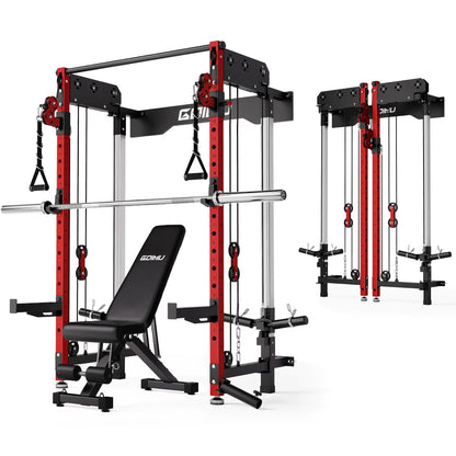 Squat Rack Dual Independent Pulley System