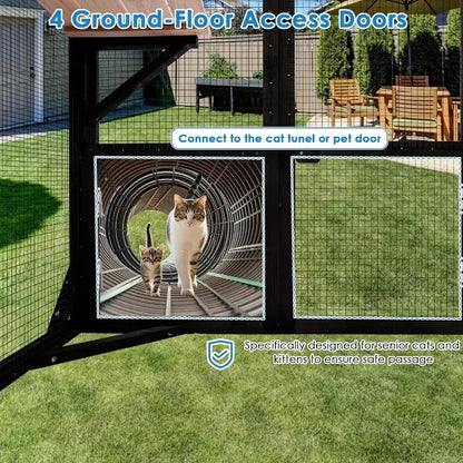 Large Outdoor Cat Enclosure Walk-in