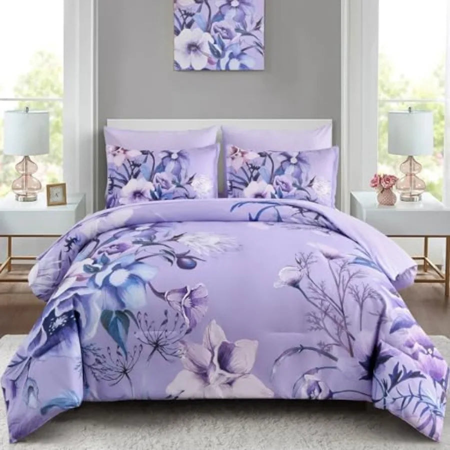 Floral Comforter Set 7 Pcs