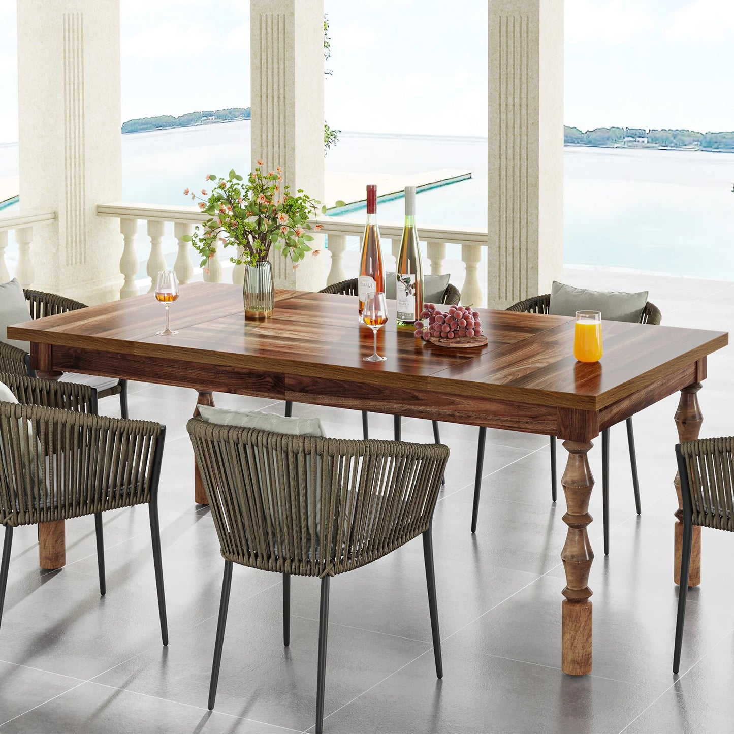 Wood  Table for 4-6 People