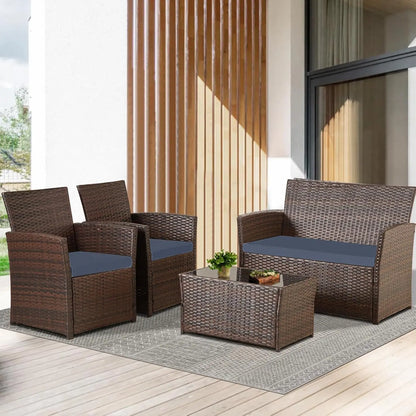 Patio Furniture Sofa Set, Rattan