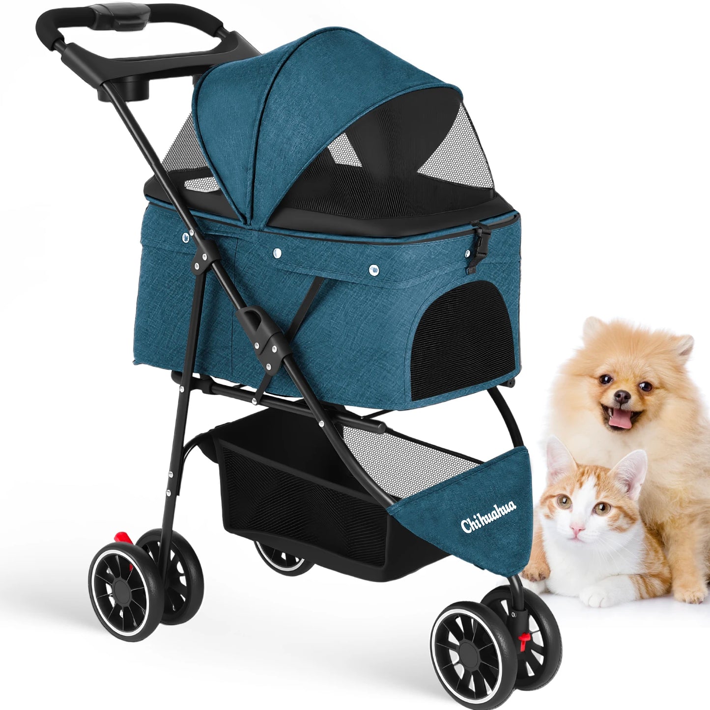 Dogs & Cats Travel Stroller  & Foldable