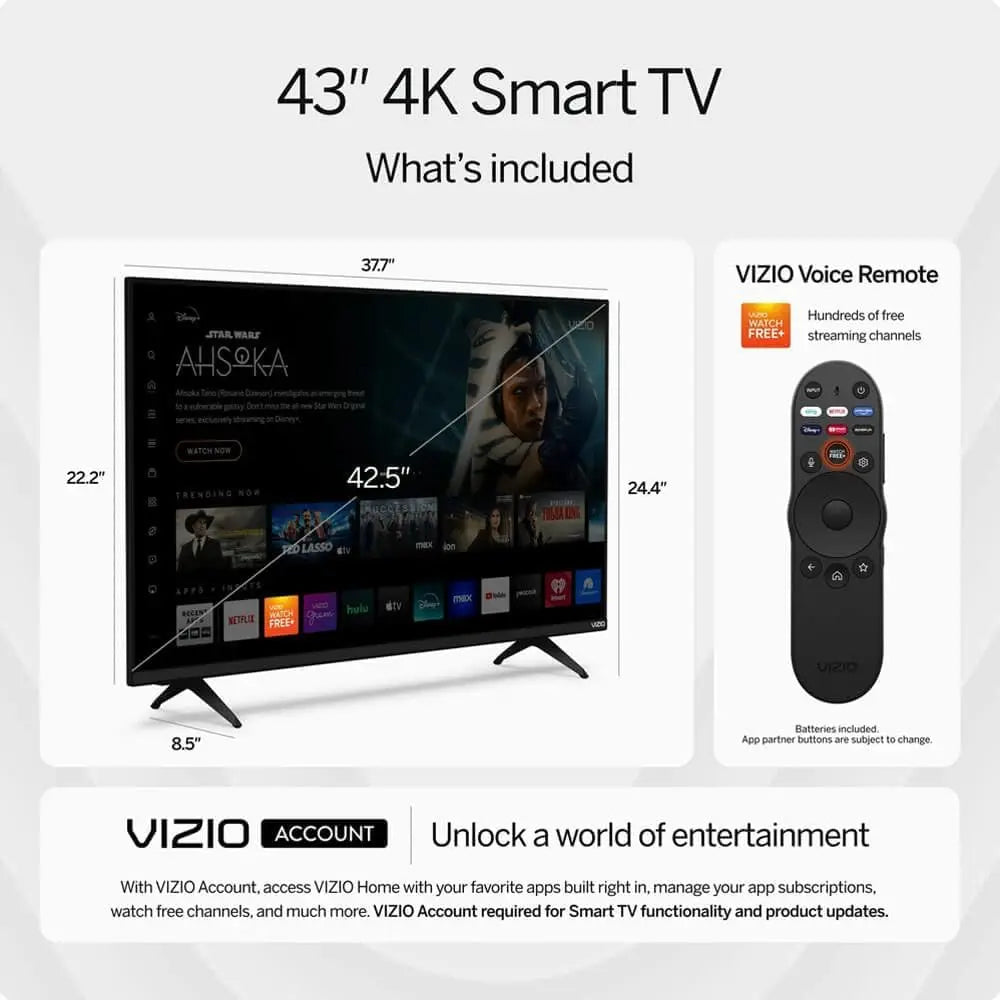 Smart TV Bundle with Bluetooth, Alexa & Protection Plan