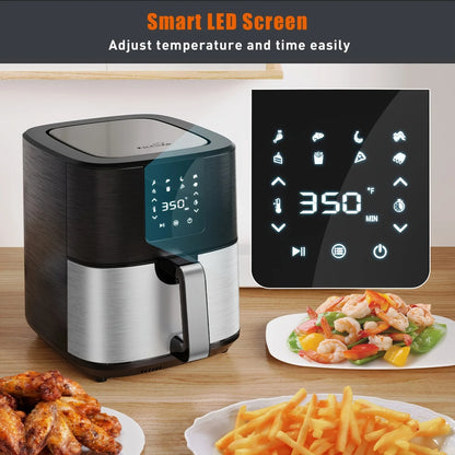 Air Fryer, Adjustable Temperature, 8 Presets