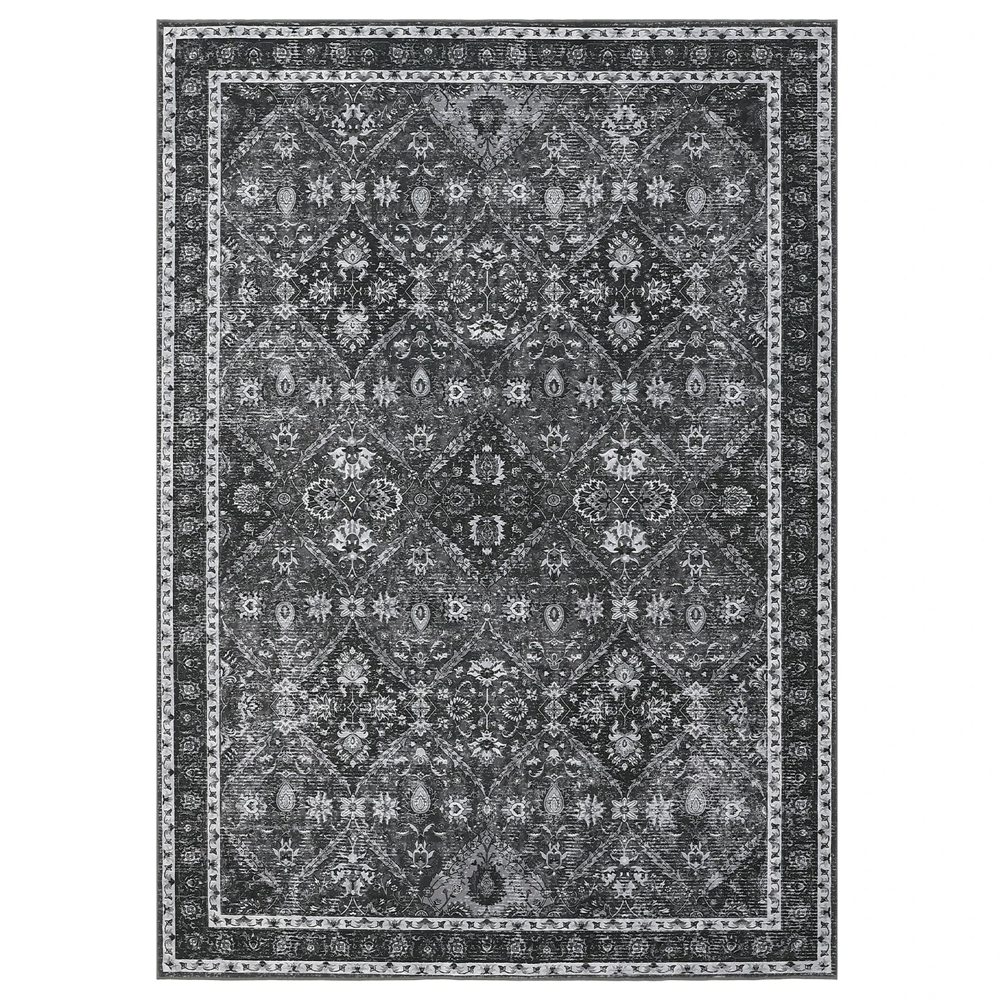 Rug, Machine Washable, Non-Slip, Stain & Water Resistant,