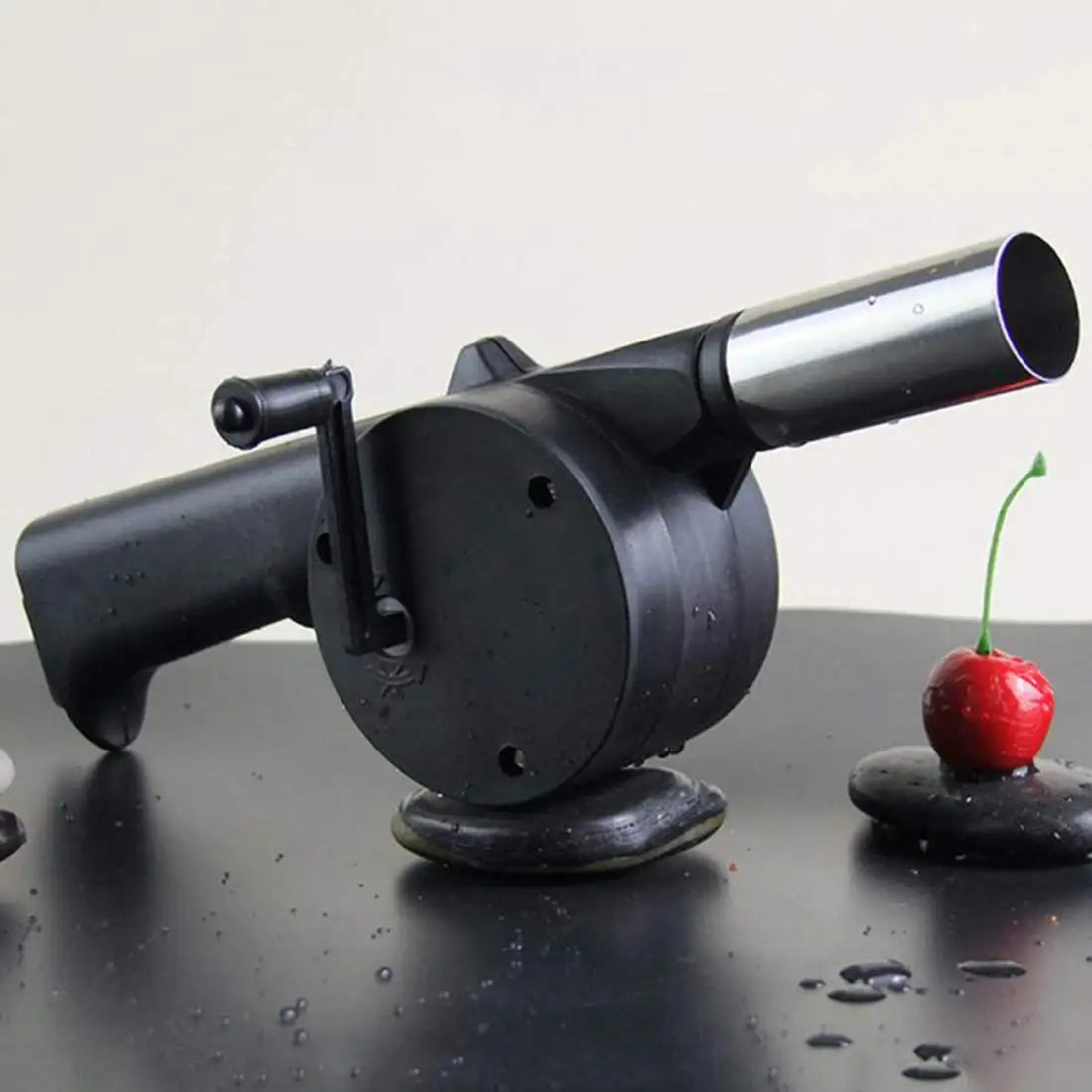 Hand-cranked Air Blower for BBQ Coals