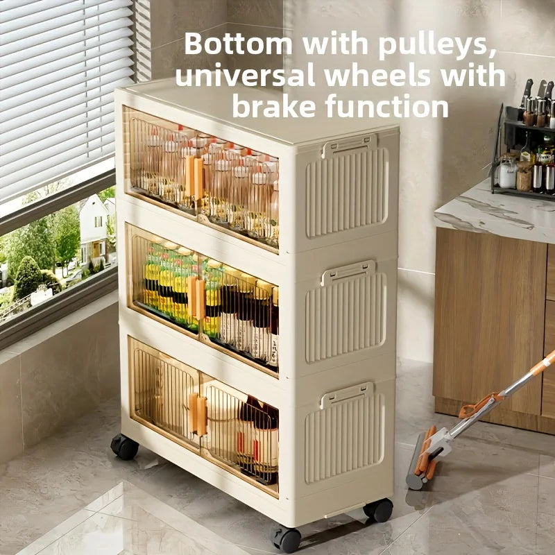 Storage Box, Stackable w/Wheels,