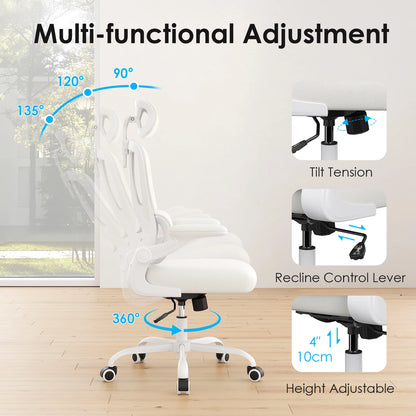 Office Chair with Headrest and Lumbar Support