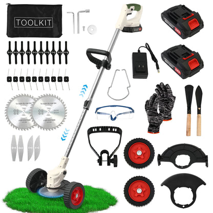 Electric Grass Trimmer Electric Lightweight with Battery Charger