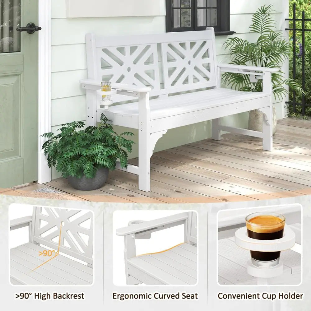 2 Person Garden Bench Rot & Fade Proof