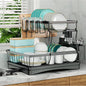 2-tier dish drying rack for countertops,