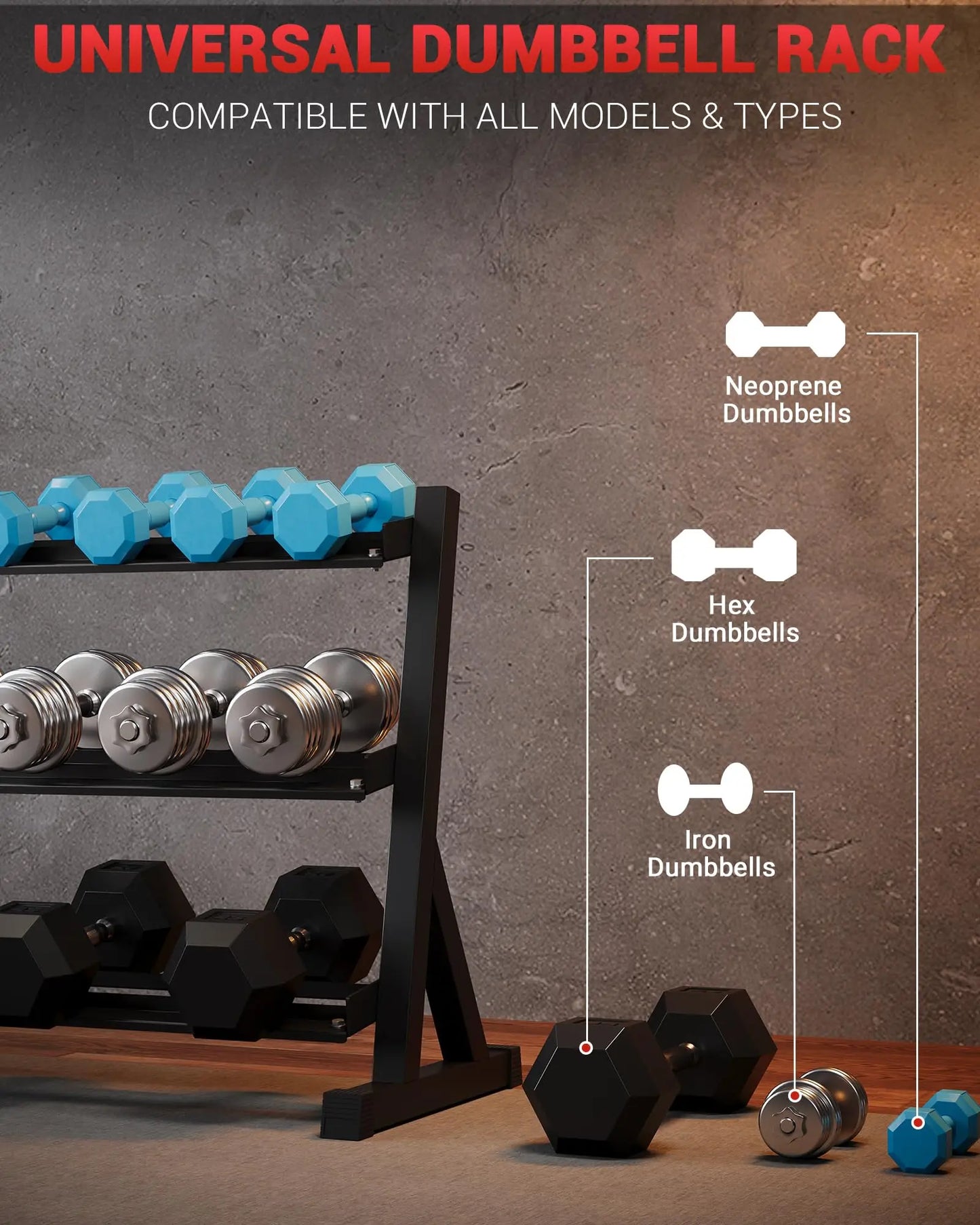 Dumbbell Rack Stand Only