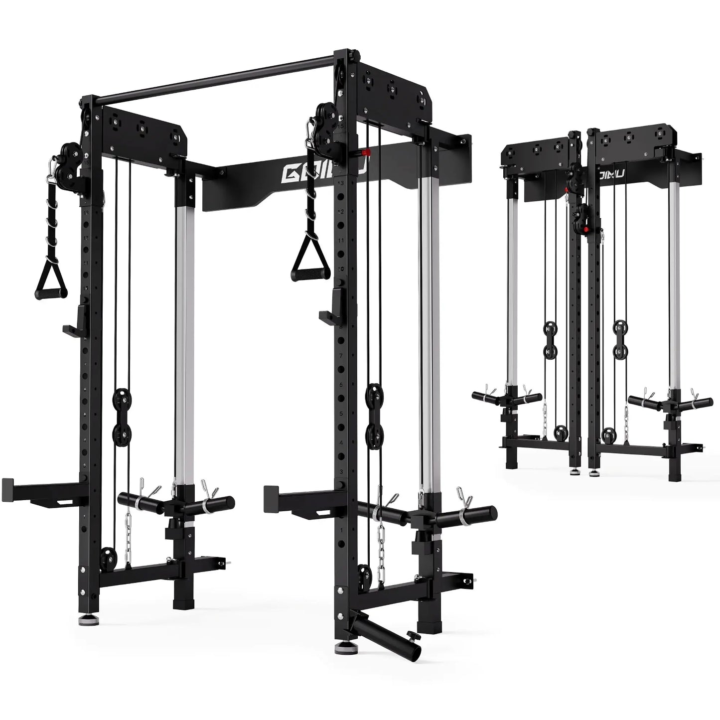 Squat Rack Dual Independent Pulley System