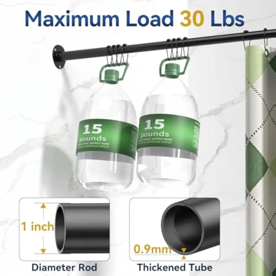L Shaped Shower Curtain Rods Adjustable