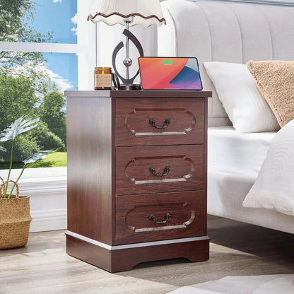 Cherry Wood Chest of Drawers, Rustic Wide Drawers
