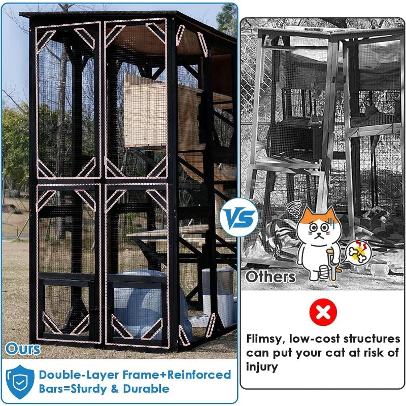 Large Outdoor Cat Enclosure Walk-in