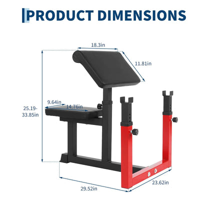 Preacher Curl Weight Bench
