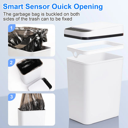 Bathroom Trash Can Motion Sensor