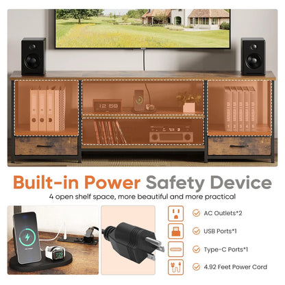 TV Entertainment Center For Living Room Media Console