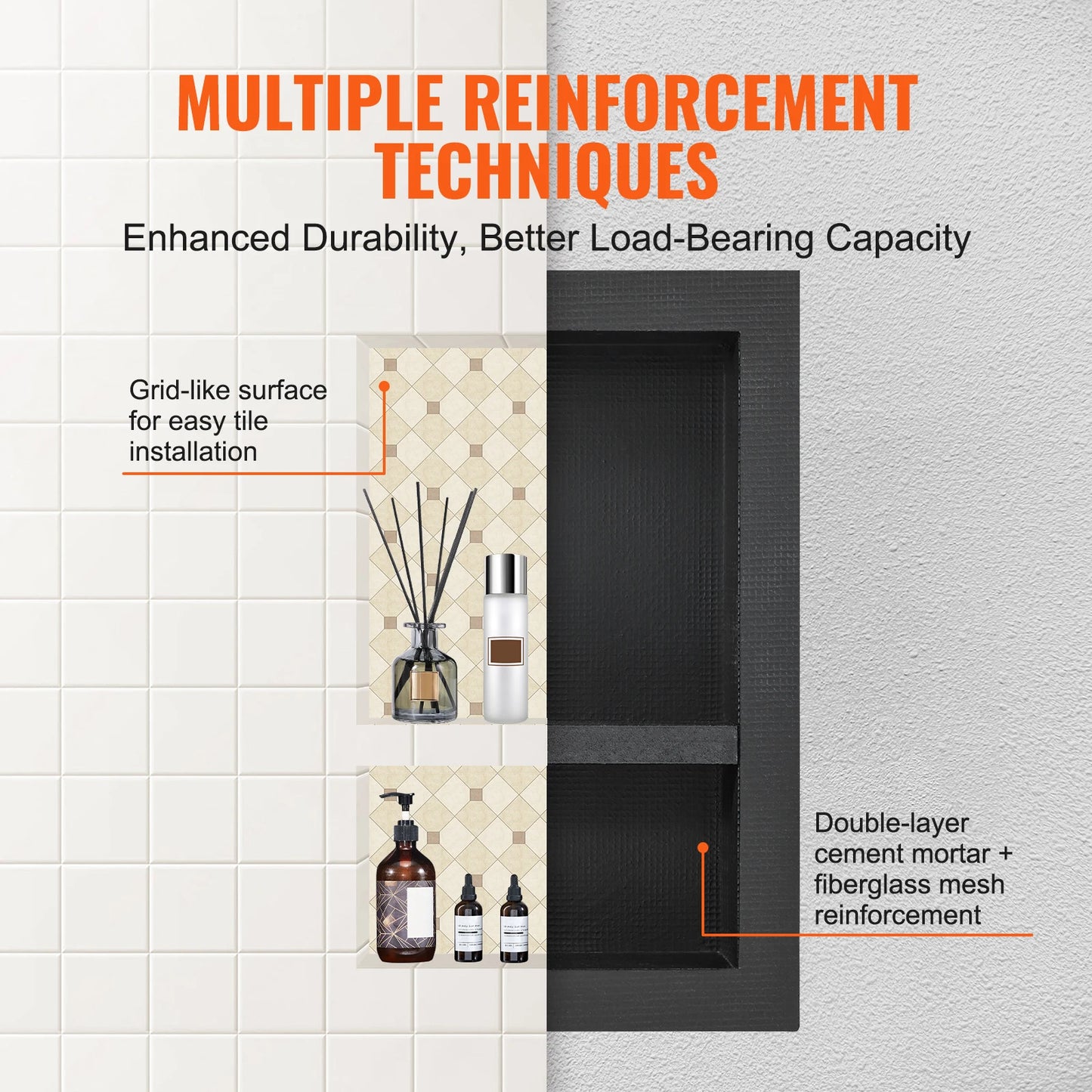 Shower Niche Shelf Organizer