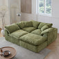 Modern Modular Sectional Sofa Cloud Couch Oversized Deep Seat Comfy Sofa for Living Room Furniture with Removable Cushions