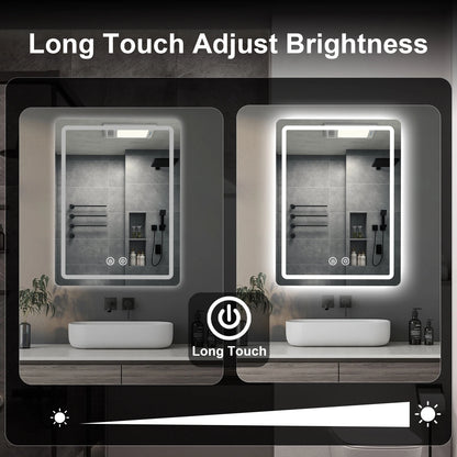 Bathroom Mirror with Backlit Lights Fog less