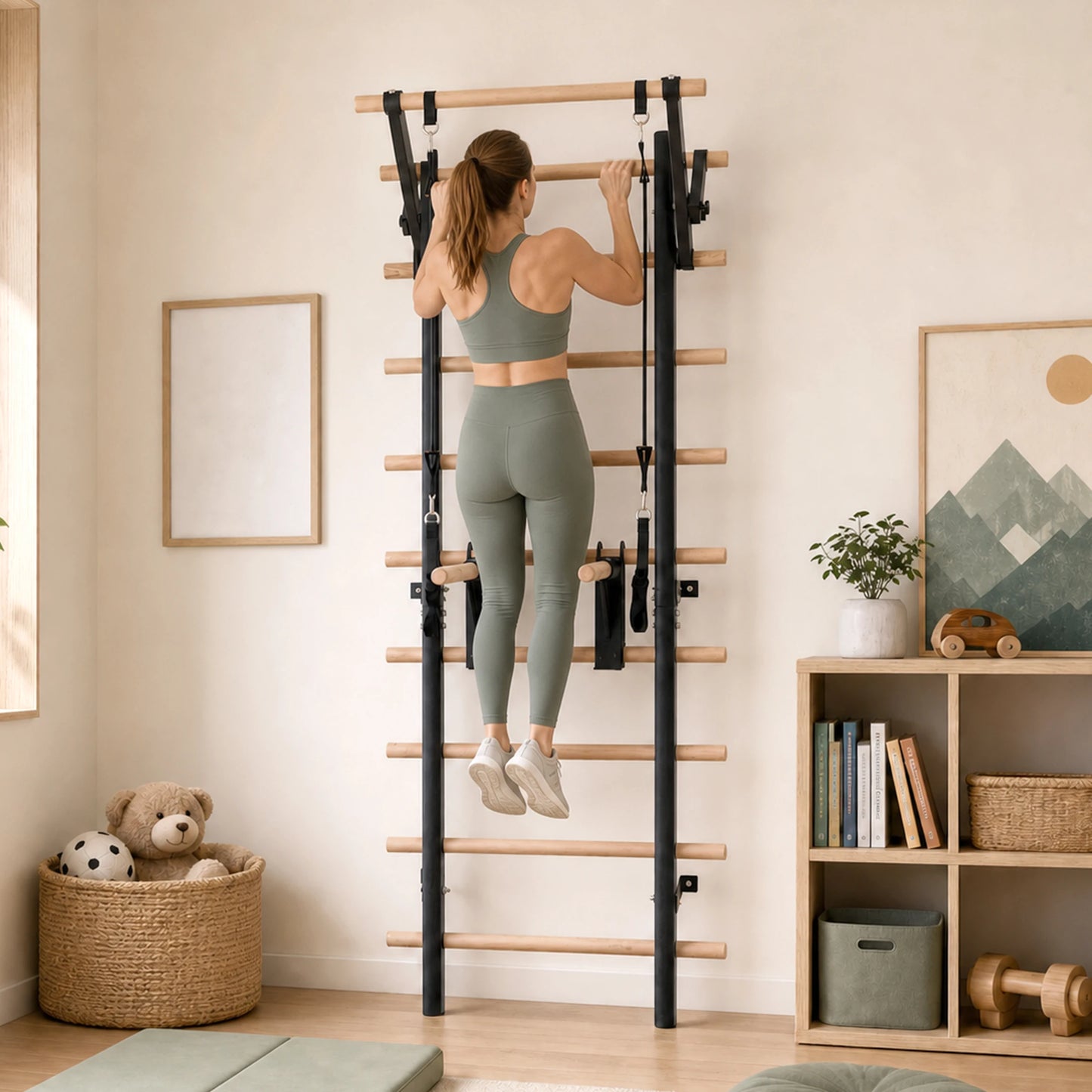 Home Gym Stall Bars Swedish Ladder