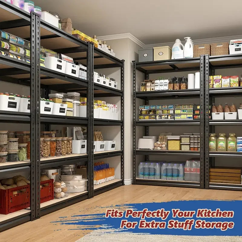 Heavy-duty Metal Storage Rack, Adjustable Height