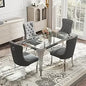 Glass Dining Table Set for 4