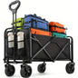 Portable Wagons for Groceries, with All-Terrain Wheels  Drink Holders