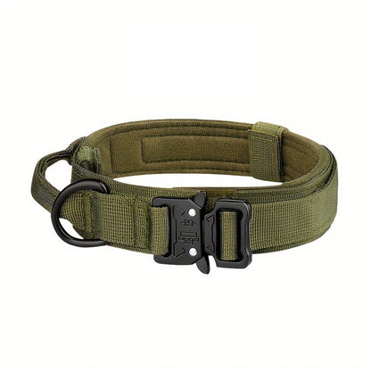 Tactical Dog Collar And Leash Set With Control Handle