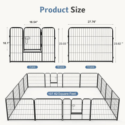 Dog Playpen Metal