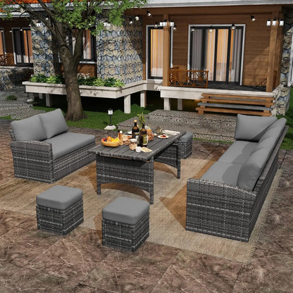 Outdoor Sofa Set, All Weather Wicker