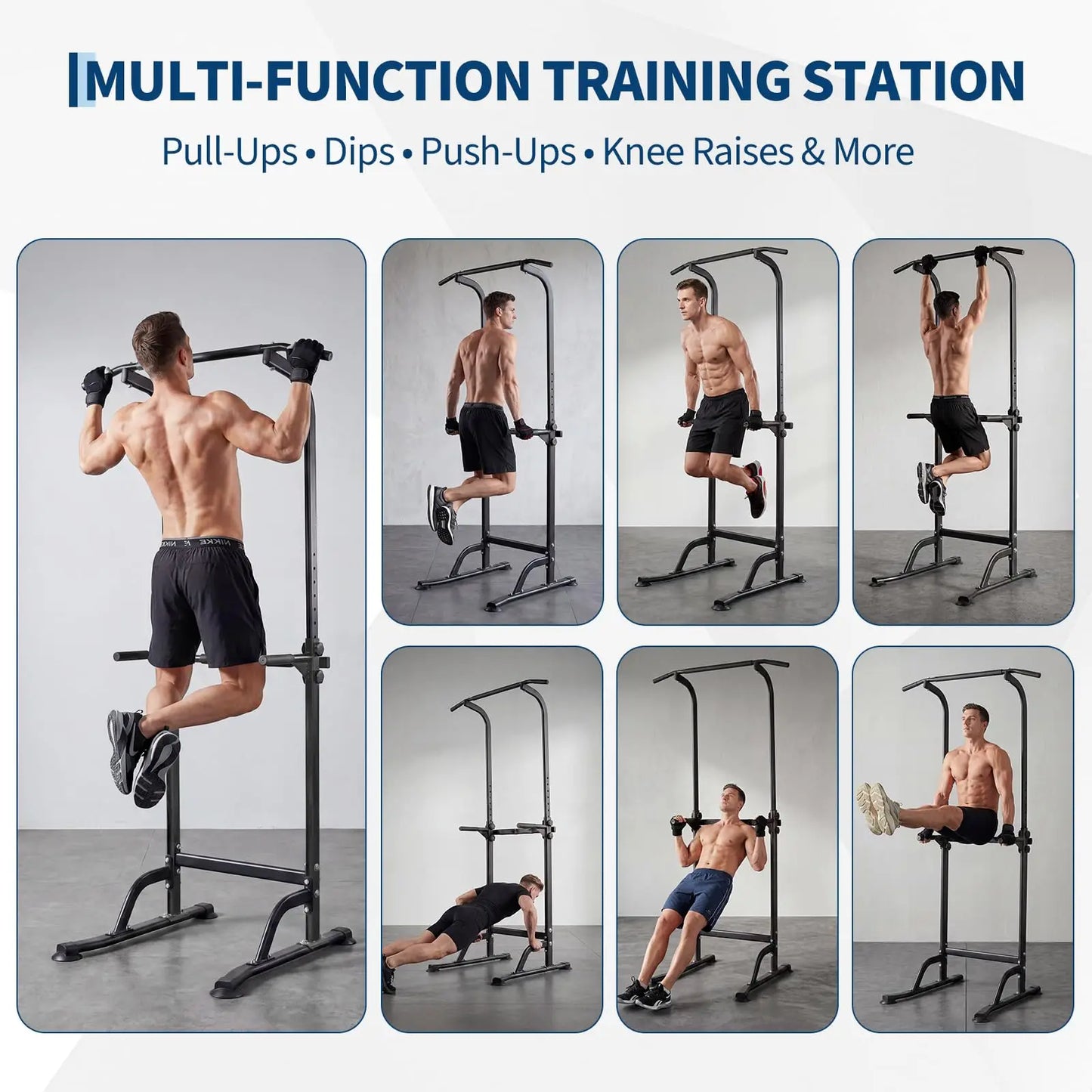 Power Tower Dip Station With Pull Up