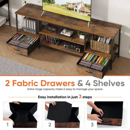 TV Entertainment Center For Living Room Media Console