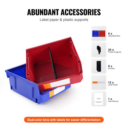 Storage Bin Hanging Stackable Wall Mounted Organizer