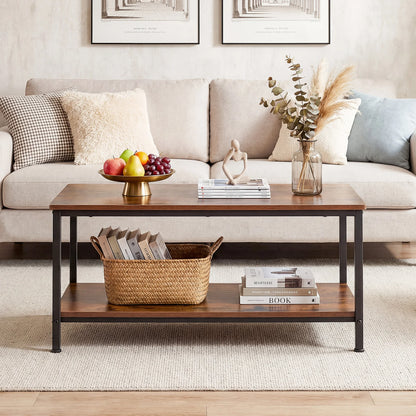 Wood Coffee Table with Storage