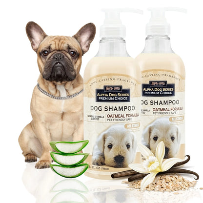 Oatmeal Grooming Shampoo with Aloe Vera, pH-Balanced, Tear-Free, Long Lasting Fragrance